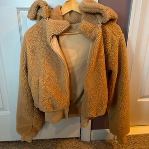 EUC Quince teddy jacket, Size S